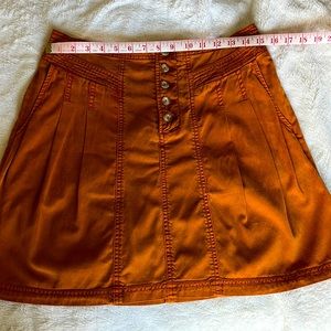 Anthropologie skirt rust color size 8 NWT